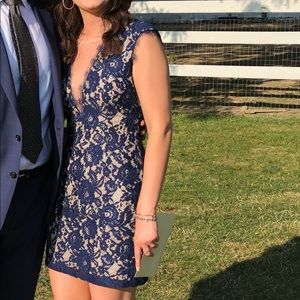 Aidan by Aidan Mattox Navy dress